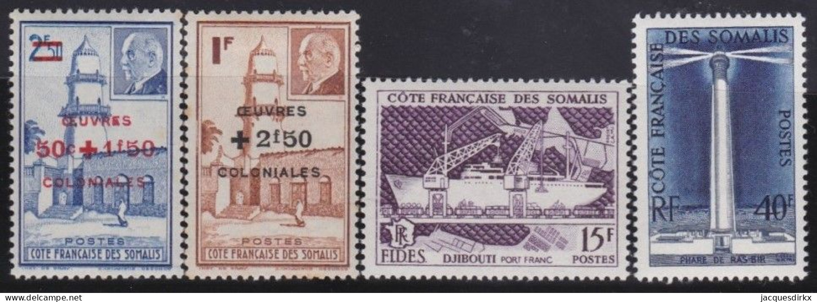 Côte De Somalis .  Y&T   .    4  Timbres    .   *    .    Neuf Avec Gomme - Neufs