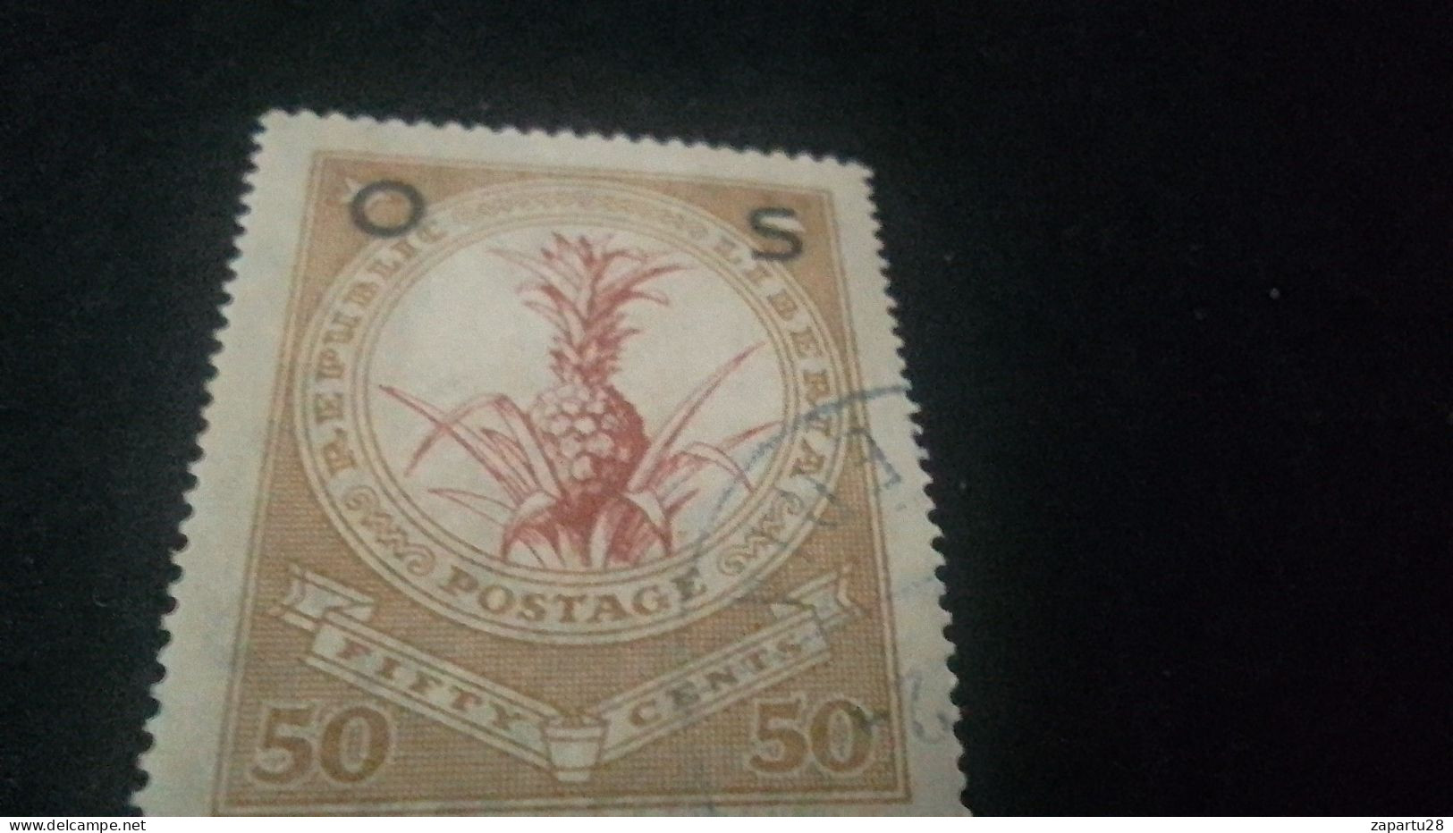 LİBERYA-1920-30   50  C      DAMGALI - Liberia