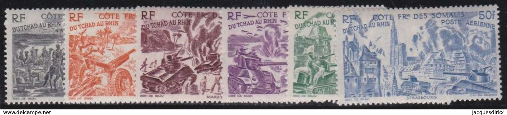 Côte De Somalis .  Y&T   .    PA 14/19   .   *    .    Neuf Avec Gomme - Unused Stamps