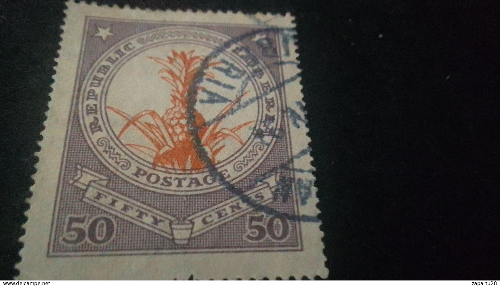 LİBERYA-1920-30   50  C      DAMGALI - Liberia