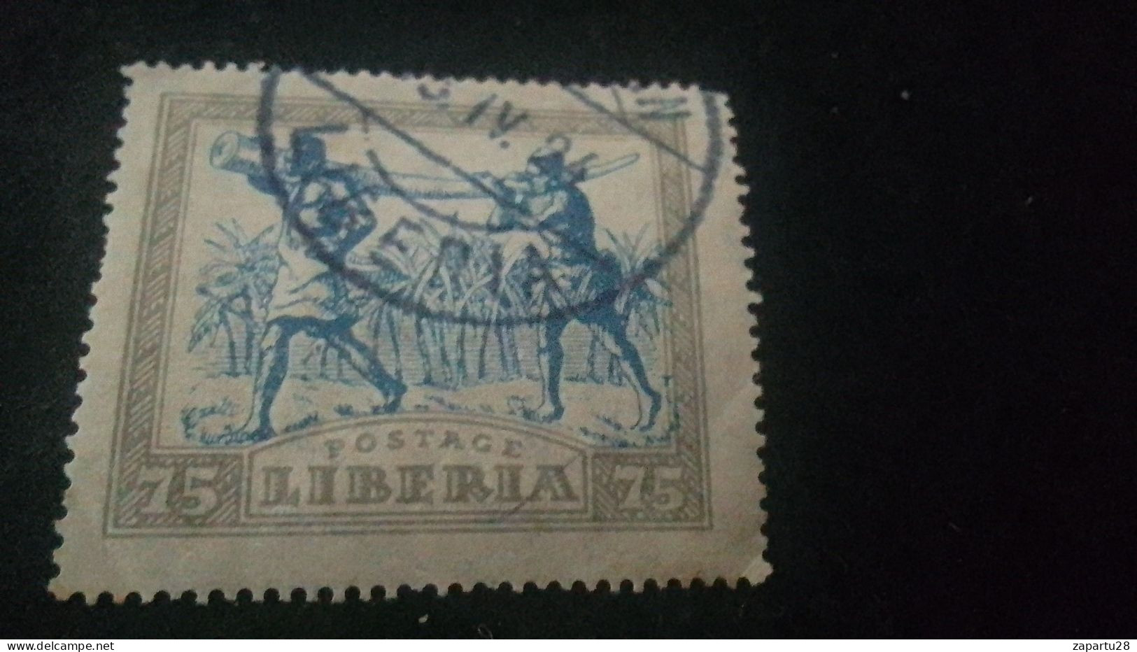 LİBERYA-1920-30   75  C      DAMGALI - Liberia