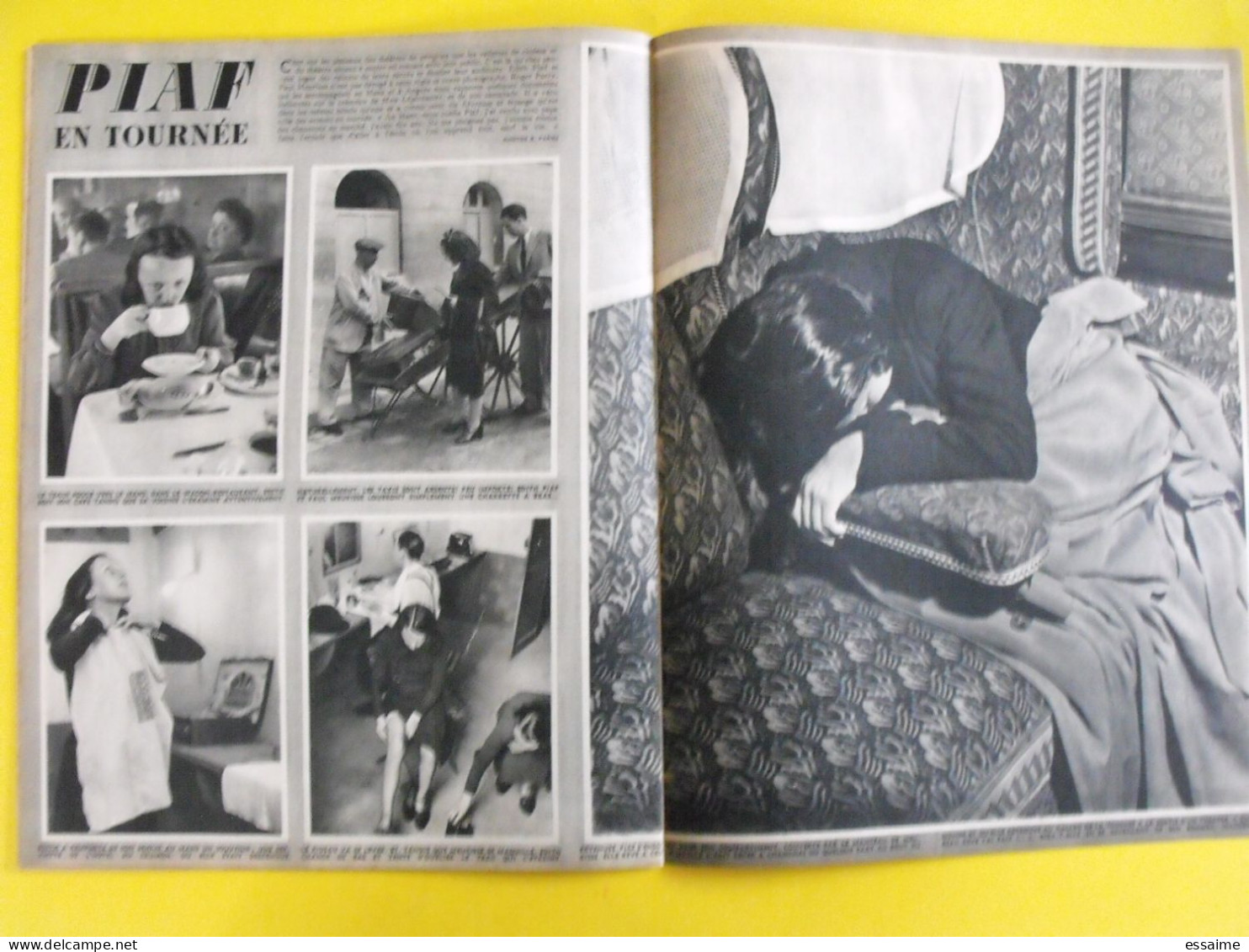 6 revues La semaine de 1941. actualités guerre. photos collaboration maurice chevalier viviane romance roosevelt