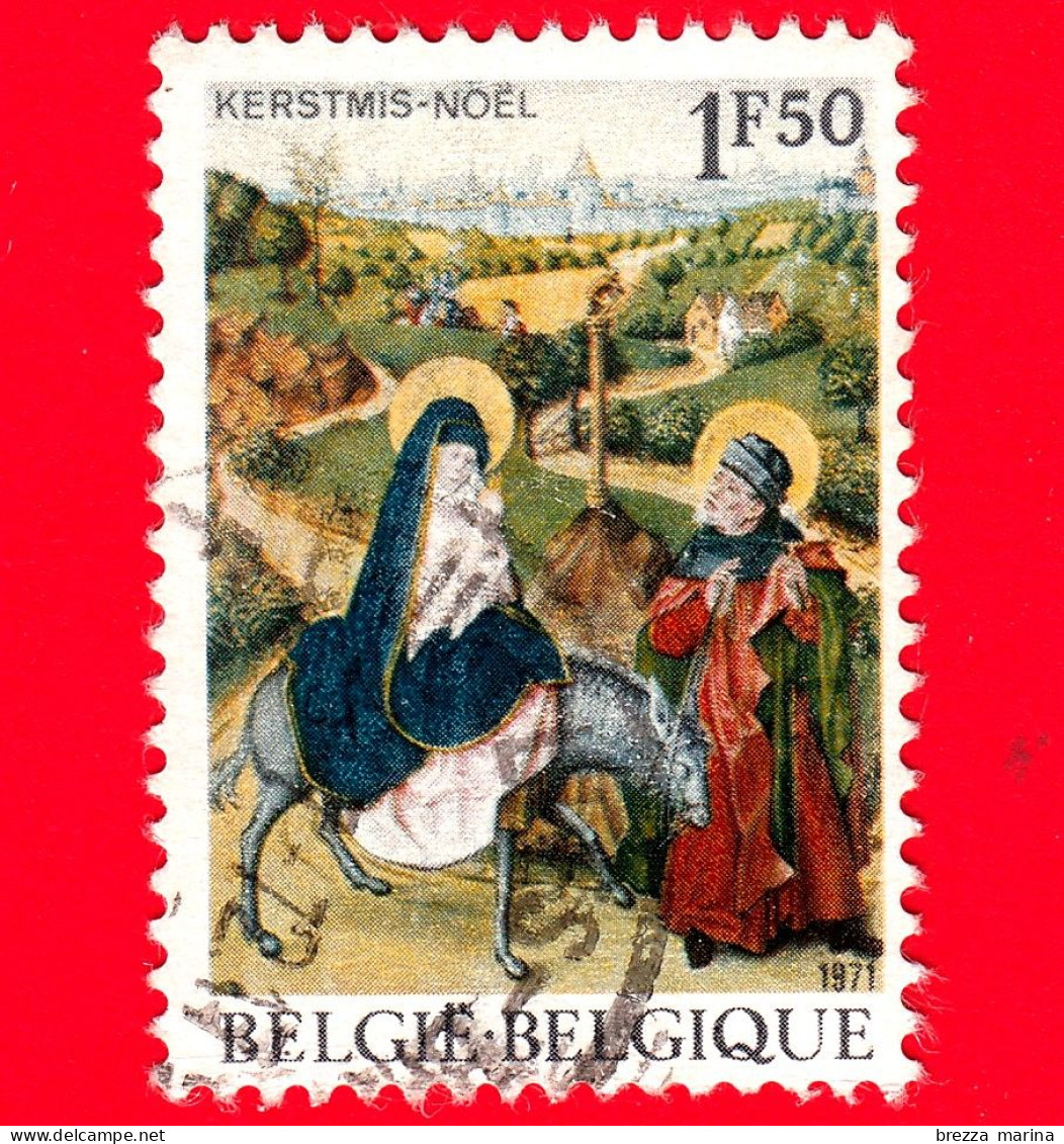 BELGIO - Usato - 1971 - Natale - "La Fuga In Egitto" - 1.50 - Gebruikt