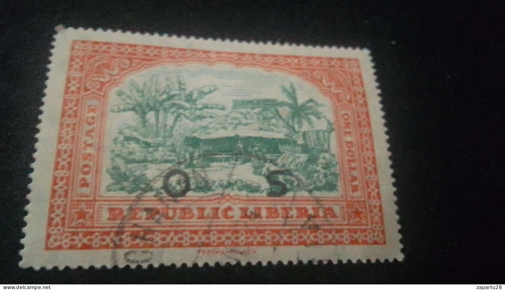 LİBERYA-1920-30   ONE DOLLR      DAMGALI - Liberia