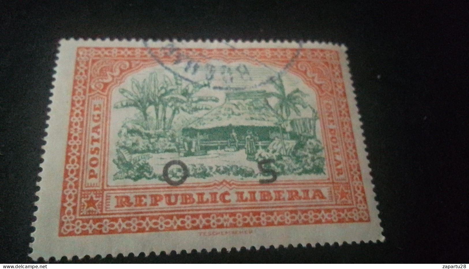 LİBERYA-1920-30   ONE DOLLR      DAMGALI - Liberia