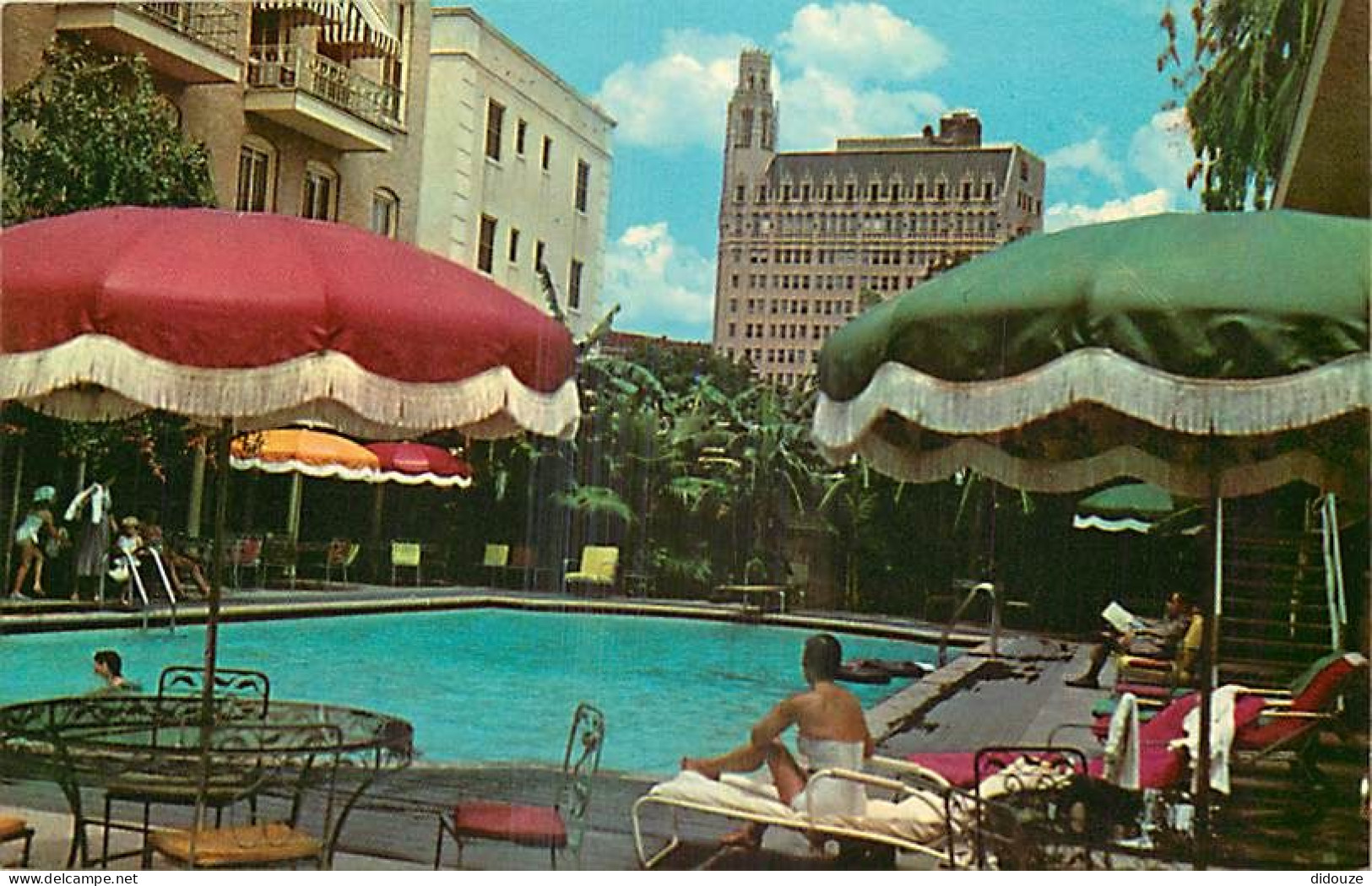 Etats Unis - San Antonio - Menger Hotel - Resort Hôtel - Piscine - Etat Du Texas - Texas State - CPSM Format CPA - Carte - San Antonio