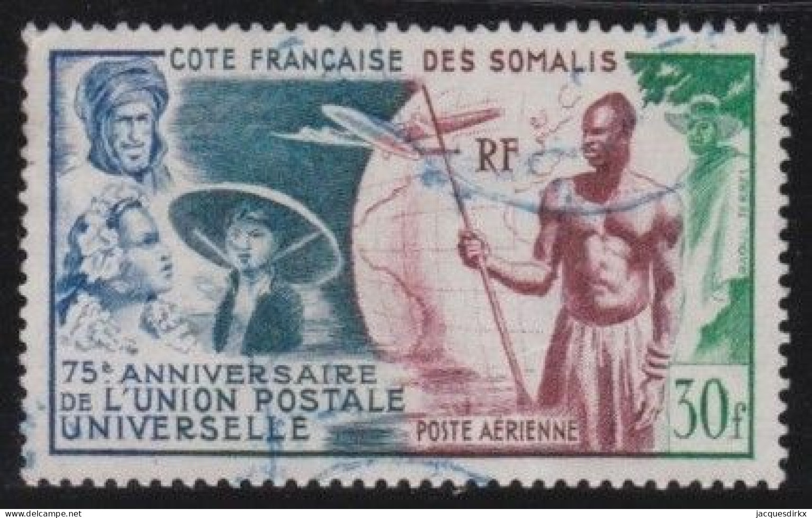 Côte De Somalis .  Y&T   .     PA 23     .     O   .   Oblitéré - Usati