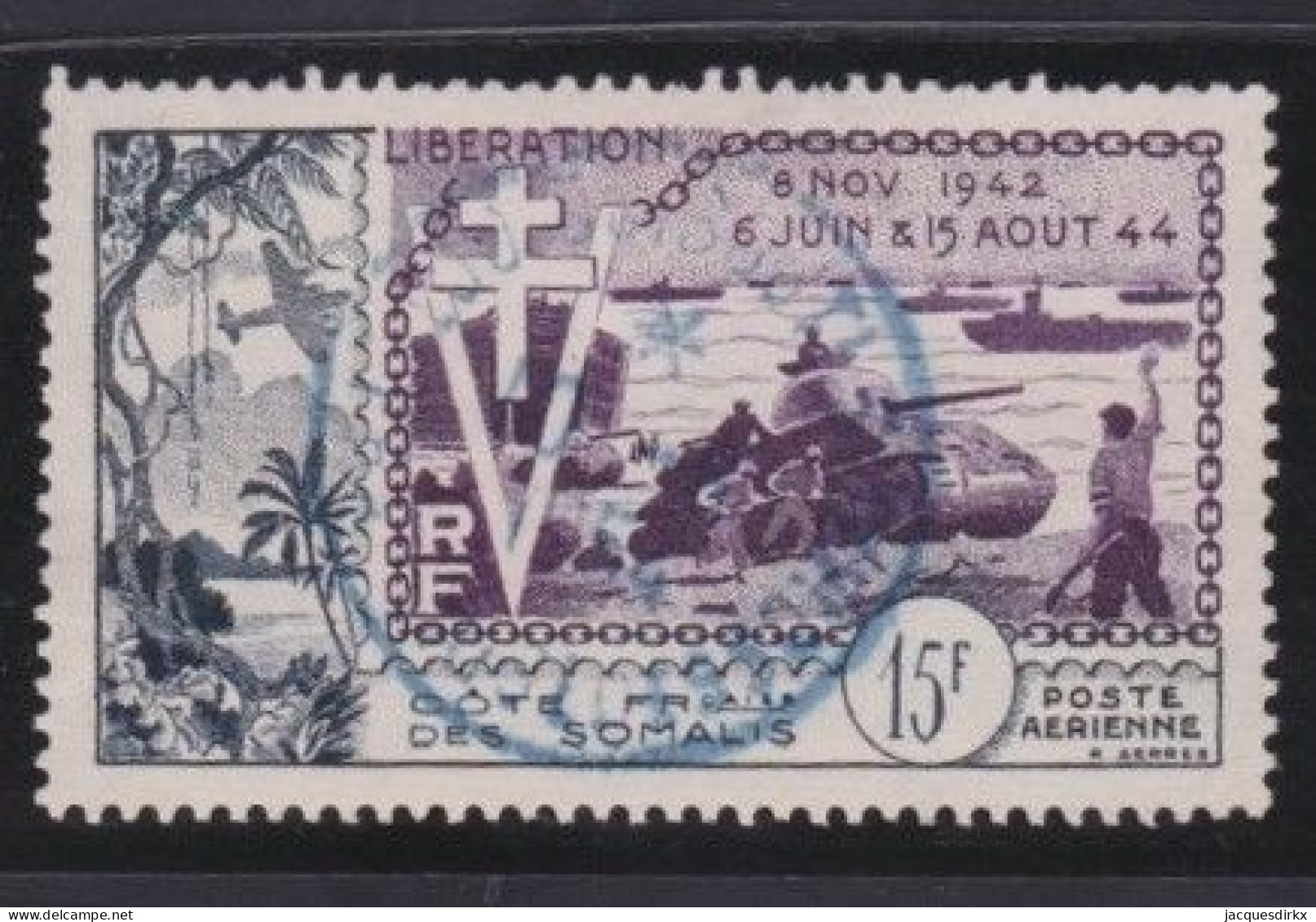 Côte De Somalis .  Y&T   .     PA 24     .     O   .   Oblitéré - Used Stamps