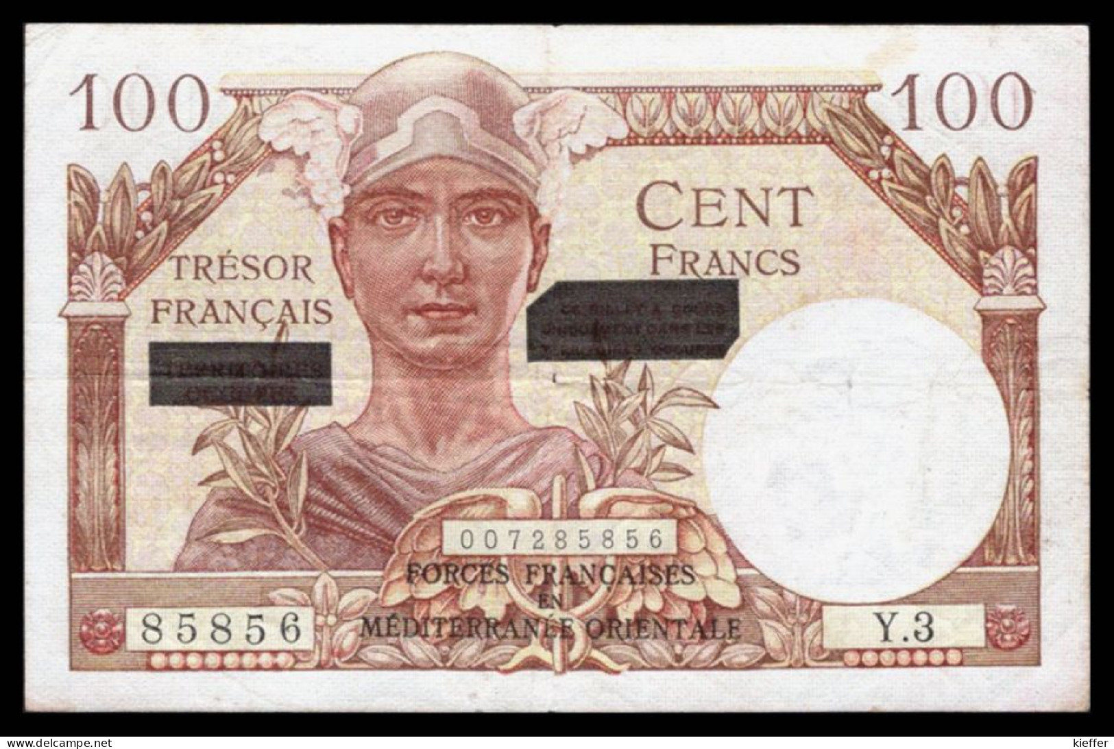 100F Trésor Français 1956 - Type SUEZ - Y 3 - TTB - VF 41.2 - 1947 Staatskasse Frankreich