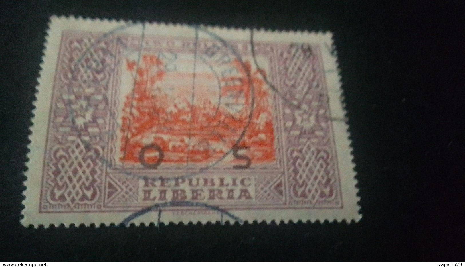 LİBERYA-1920-30   TWO    DOLLR      DAMGALI - Liberia