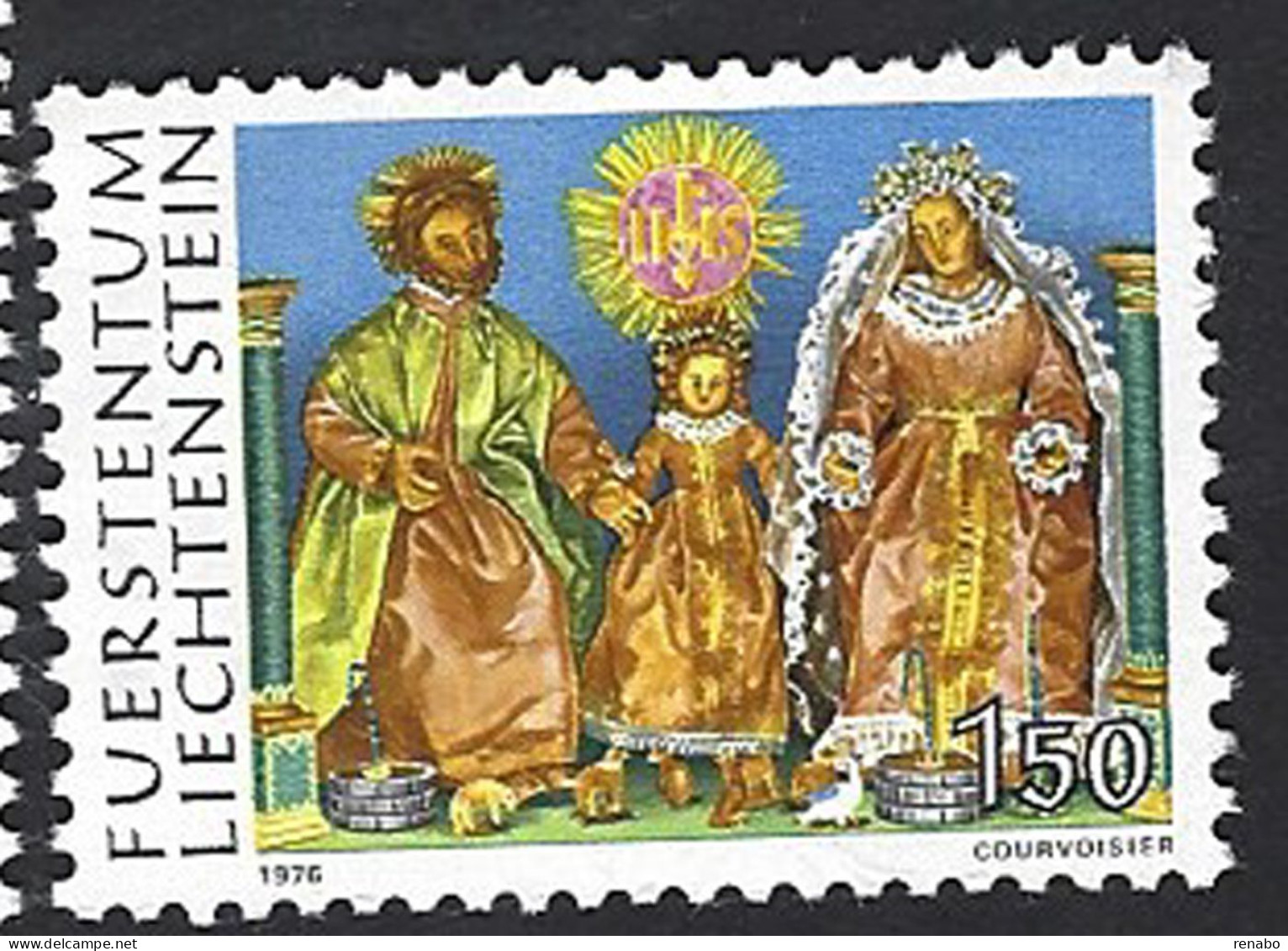 Liechtenstein 1976; Christmas Complete Set, Sacra Famiglia Con Gatto, Holy Family With CAT. - Domestic Cats