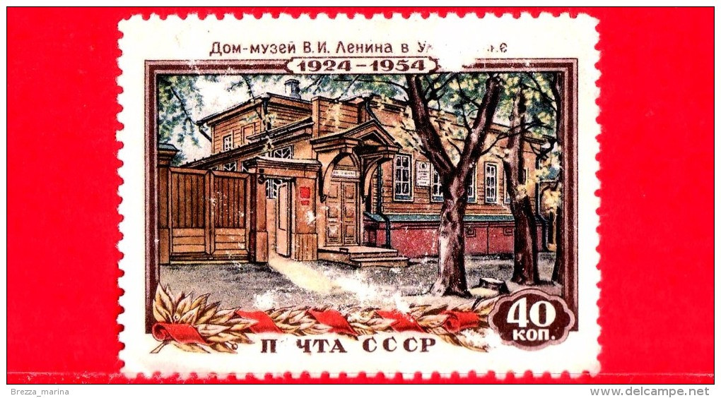 Nuovo - RUSSIA  - CCCP - 1954 - 30° Anniversario Della Morte Di Vladimir Lenin - Lenin All’Università Di Kazan - 40 - Unused Stamps