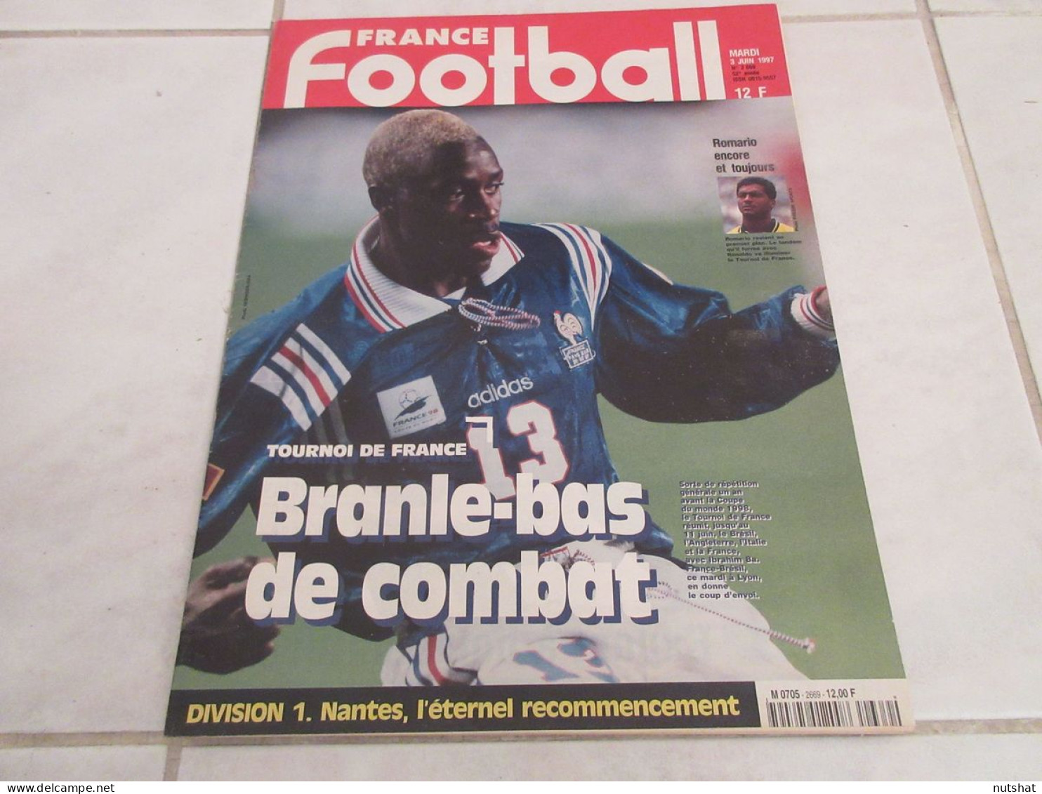 FRANCE FOOTBALL 2669 03.06.1997 SPECIAL TOURNOI FRANCE BRESIL ITALIE ANGLETERRE - Altri & Non Classificati