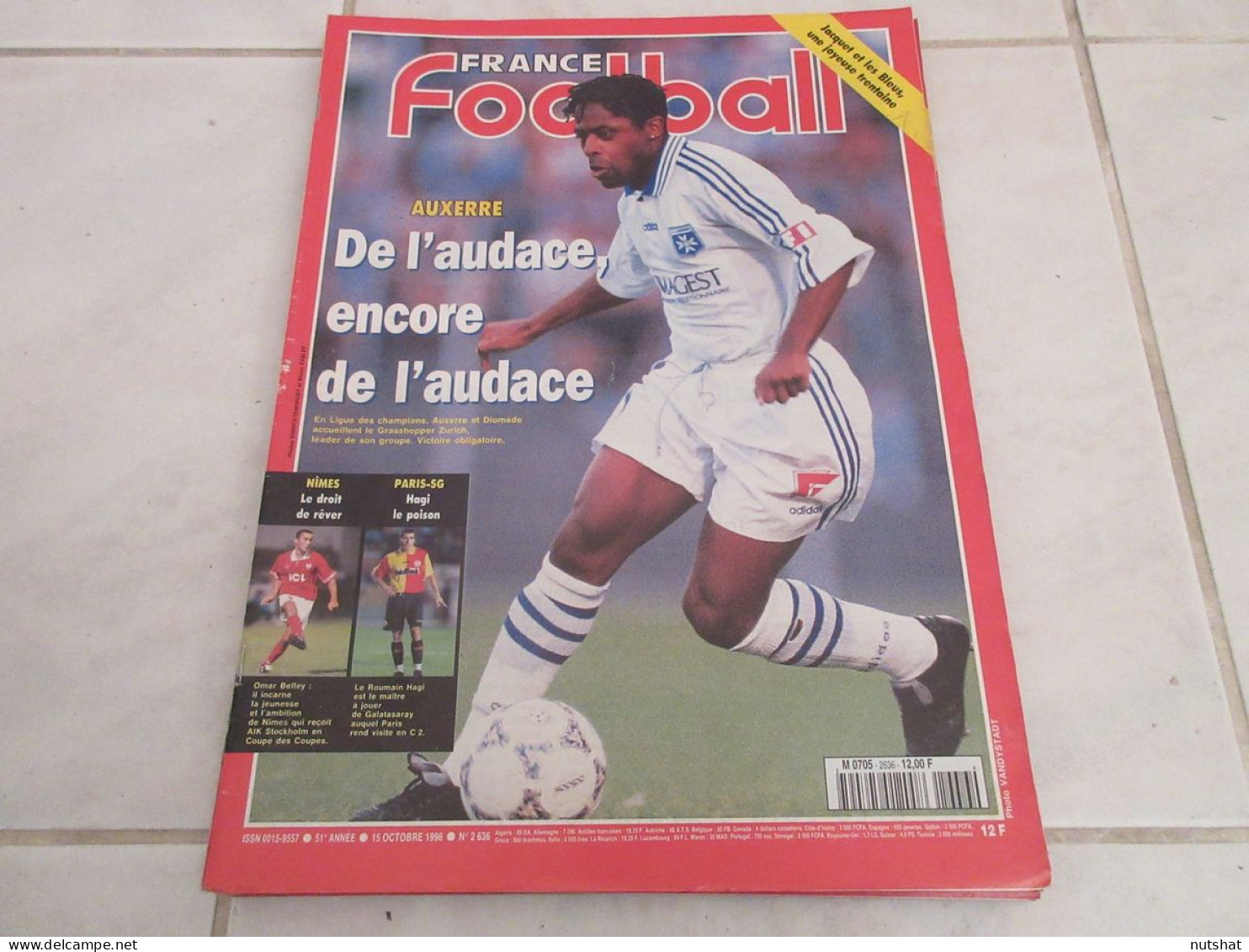 FRANCE FOOTBALL 2636 15.10.1996 EUROPE AUXERRE ZURICH MANCHESTER Thierry HENRY - Altri & Non Classificati