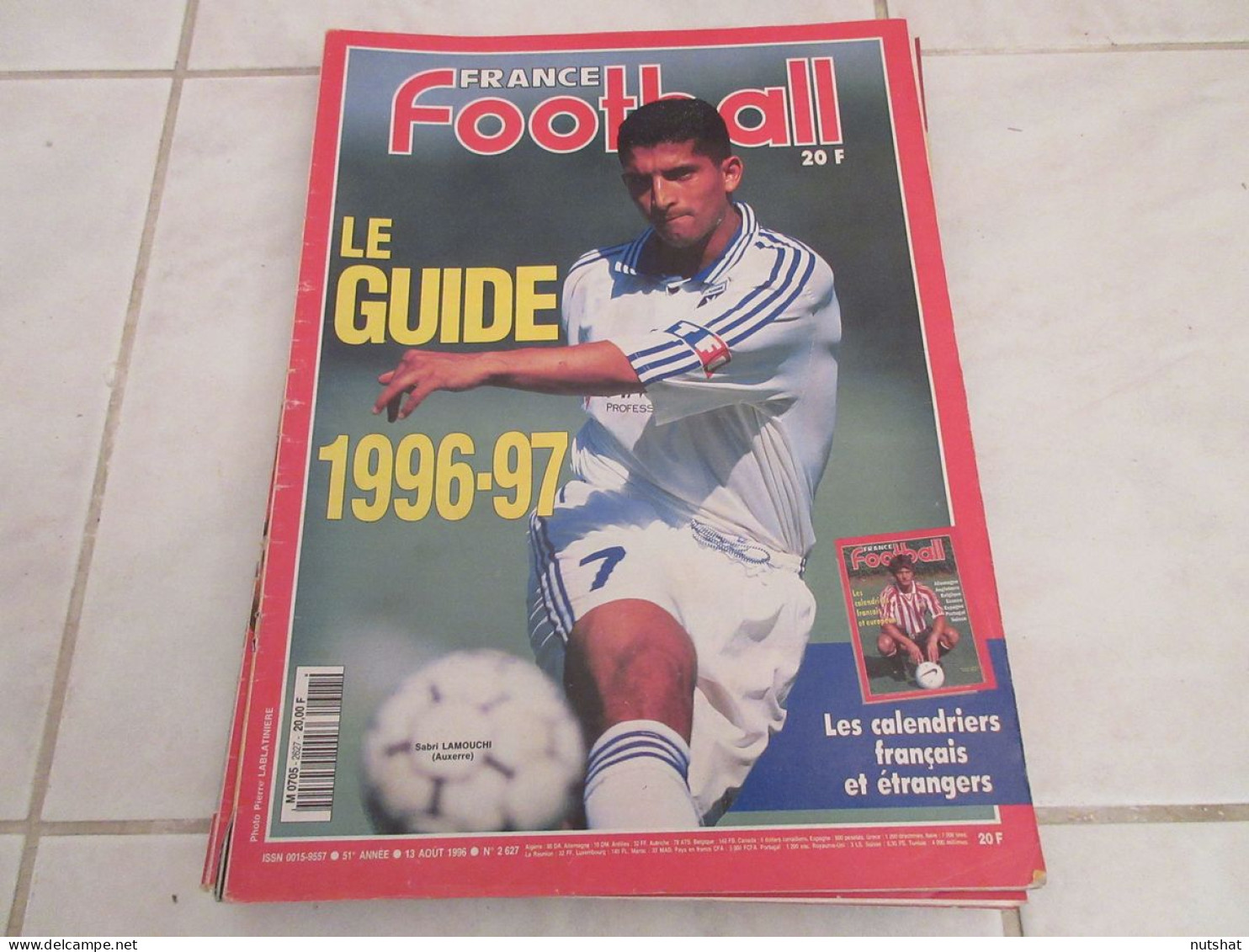 FRANCE FOOTBALL 2627 13.08.1996 GUIDE 1996-1997 AUXERRE PSG MONACO MARSEILLE     - Altri & Non Classificati