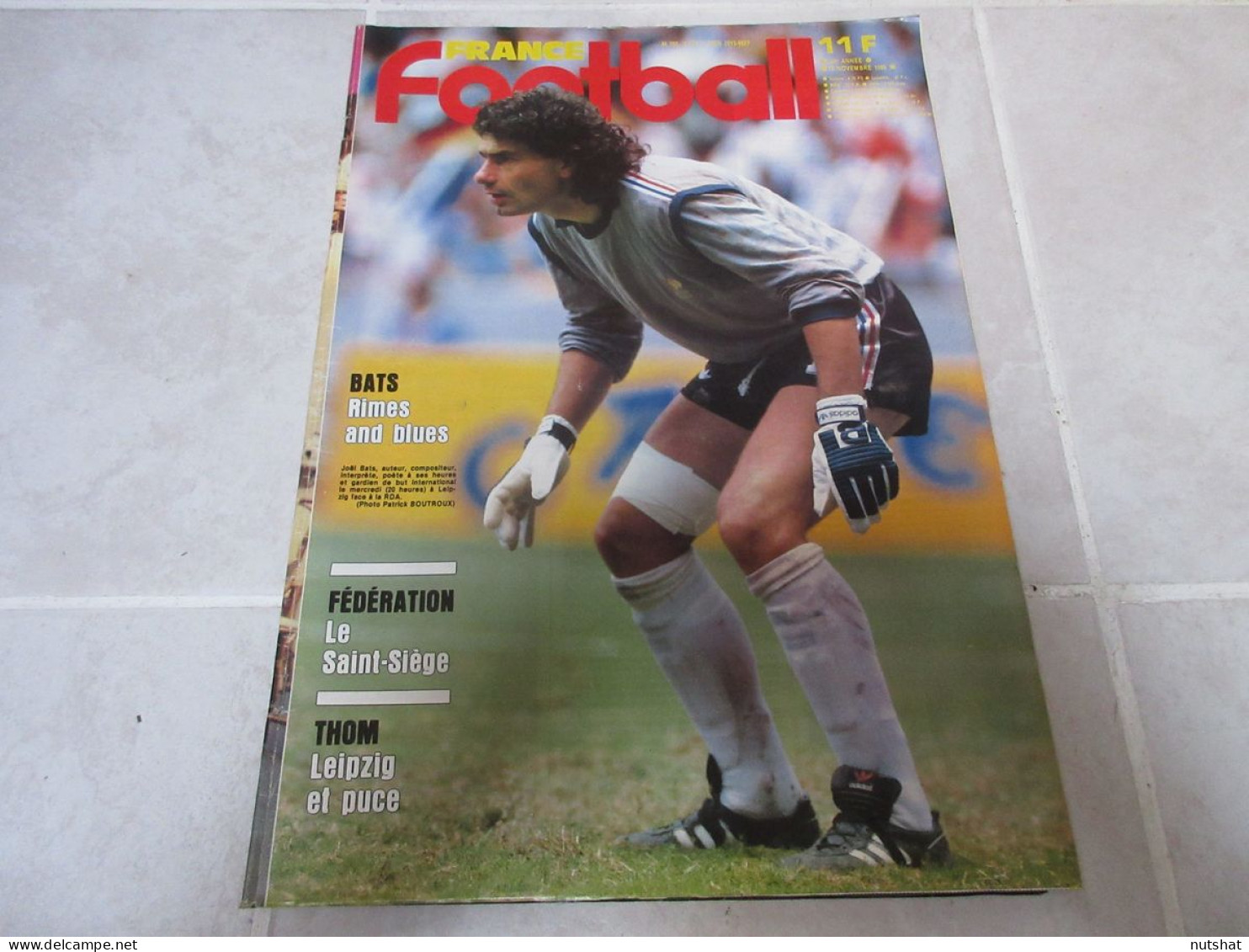 FRANCE FOOTBALL 2119 18.11.1986 BATS PLATINI AUXERRE BASTIA EURO 88 ITALIE - Andere & Zonder Classificatie