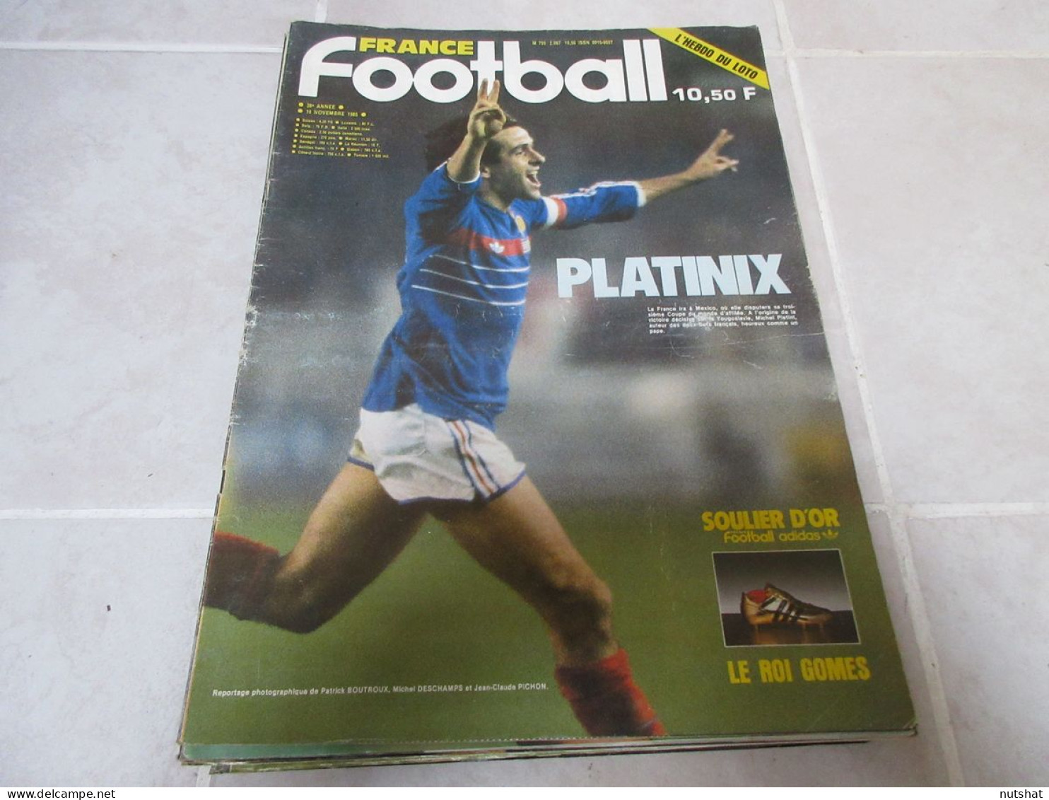 FRANCE FOOTBALL 2067 19.11.1985 FRANCE YOUGOSLAVIE 2-0 PLATINI SOULIER OR GOMES - Autres & Non Classés