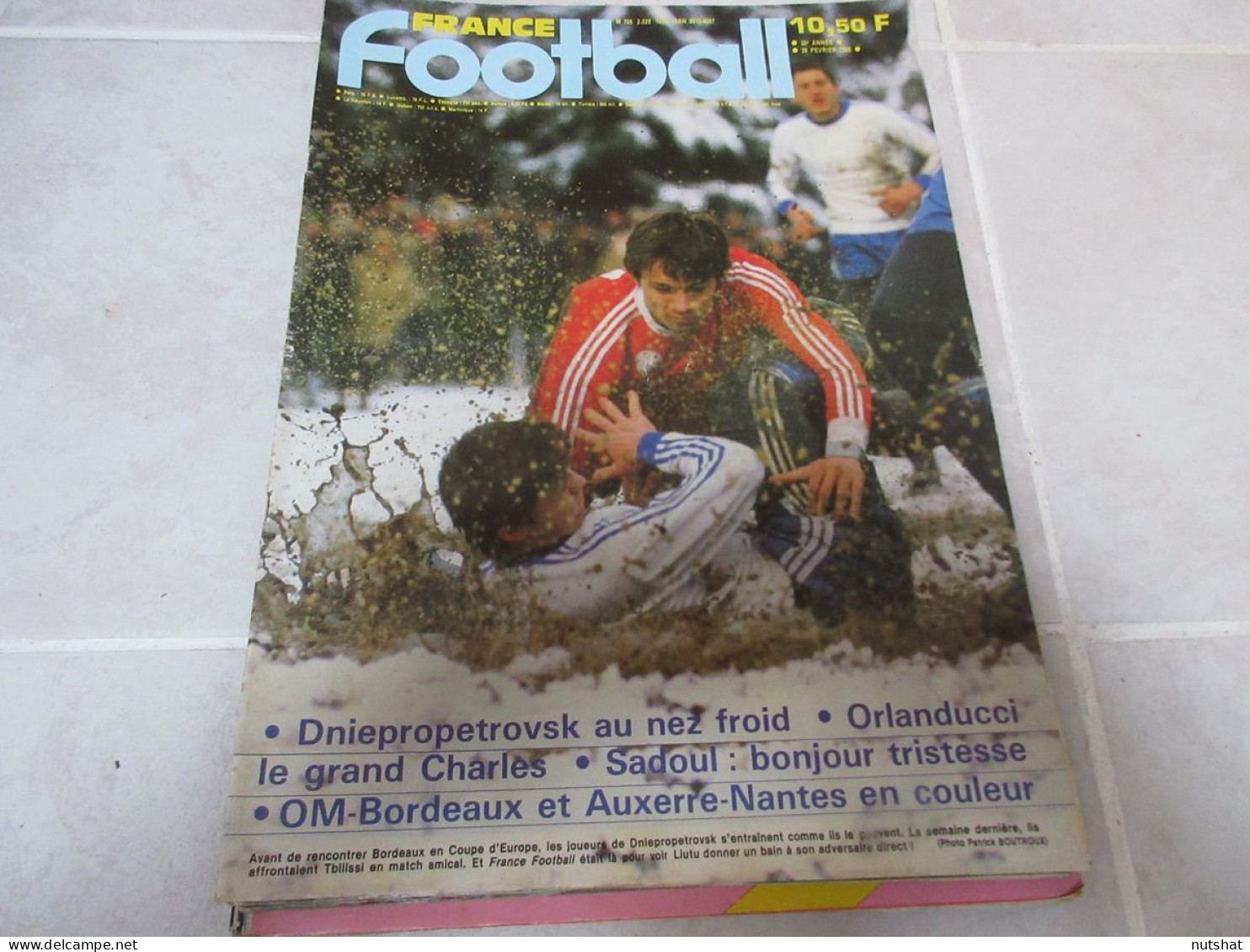 FRANCE FOOTBALL 2029 26.02.1985 Jean SADOUL Fernando CHALANA Charles ORLANDUCCI - Andere & Zonder Classificatie