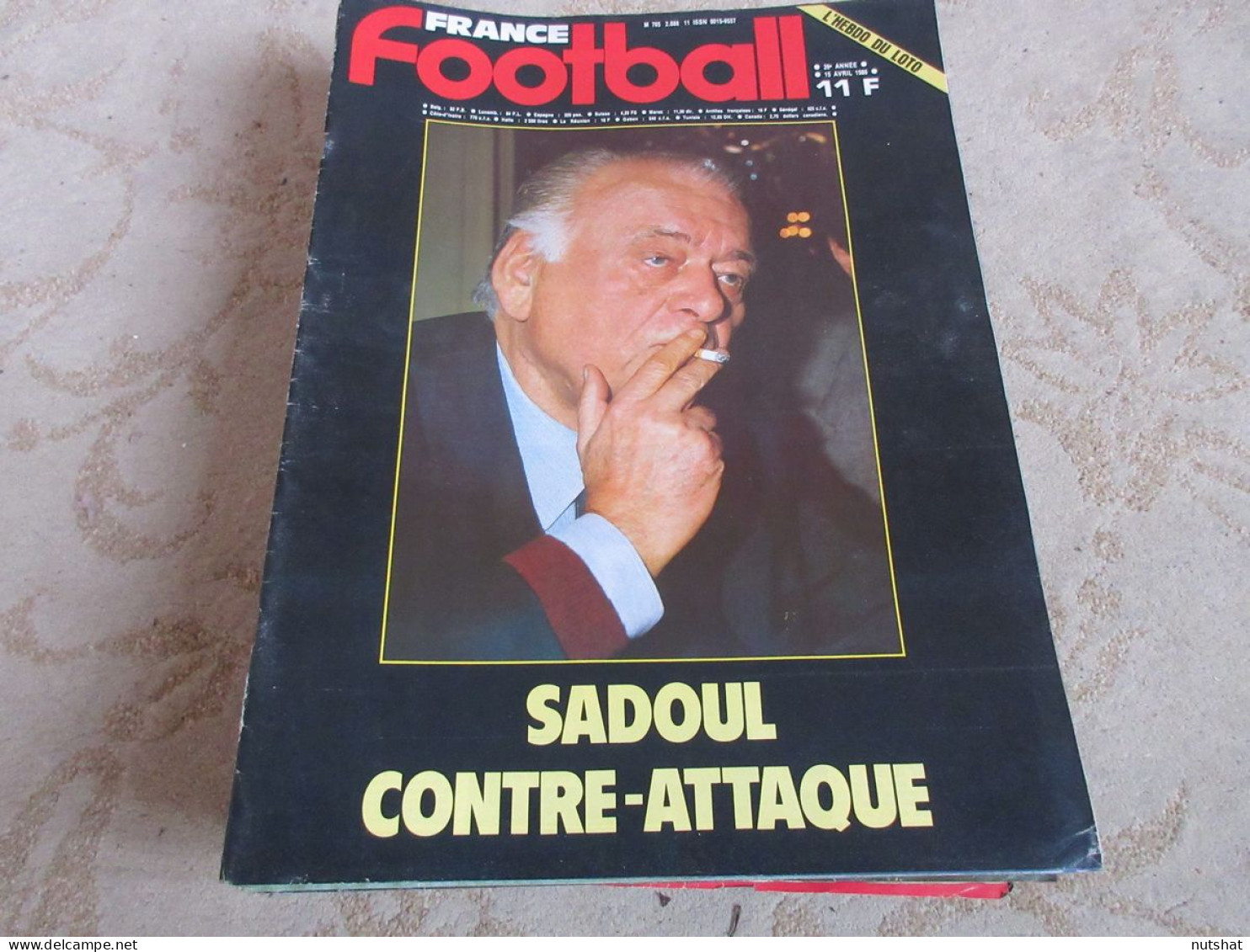FRANCE FOOTBALL 2088 15.04.1986 PSG J. SADOUL Luis FERNANDEZ SCHUSTER RENNES     - Autres & Non Classés