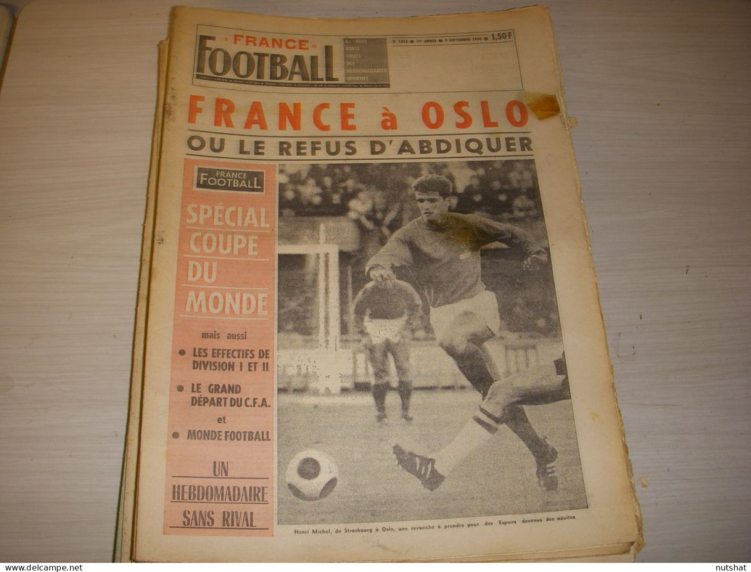 FRANCE FOOTBALL 1223 09.09.1969 EFFECTIFS D1 D2 BRESIL MEXIQUE PEROU Ch. LOUBET - Other & Unclassified