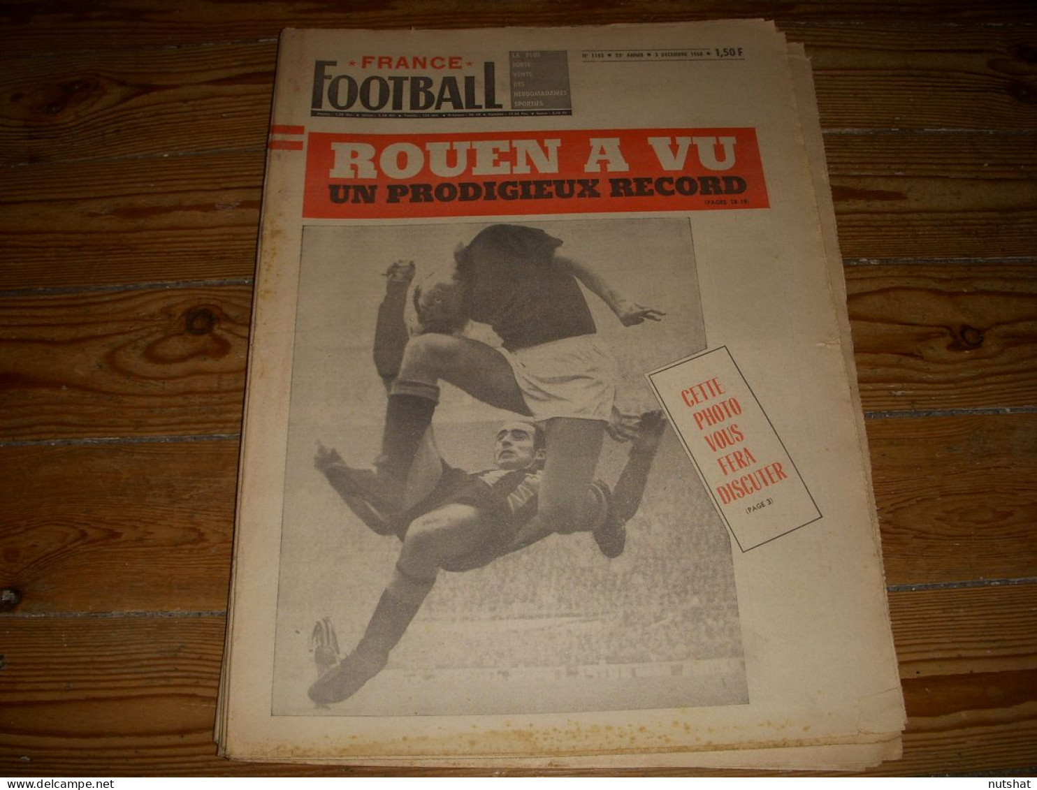 FRANCE FOOTBALL 1183 03.12.1968 YEGBA MAYA Raymond KAELBEL AJACCIO TIMIZZOLO - Altri & Non Classificati