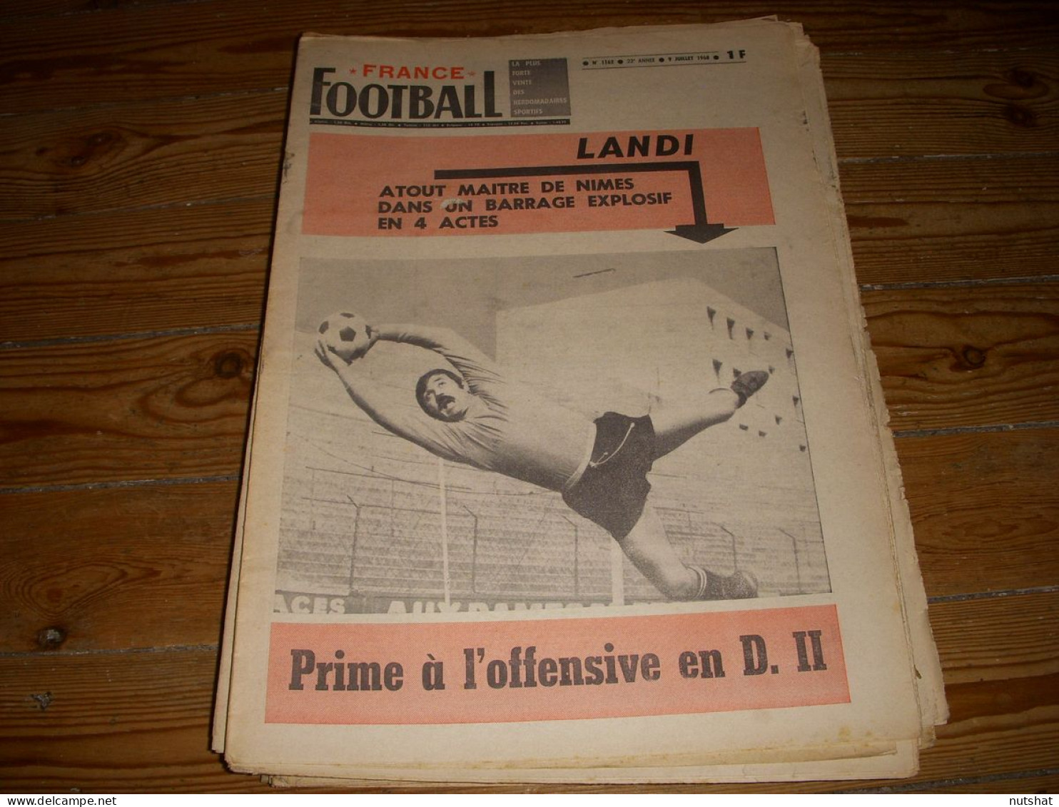 FRANCE FOOTBALL 1162 09.07.1968 PHOTO EQUIPES LIONS BELFORT AS MOULINS LABBACI - Other & Unclassified