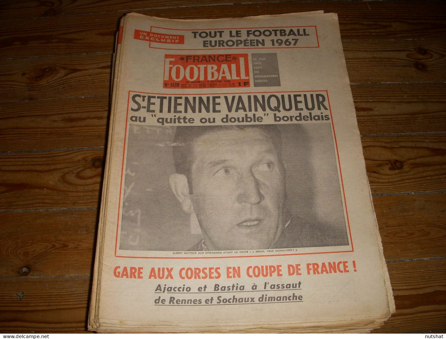 FRANCE FOOTBALL 1139 09.01.1968 CALENDRIER EQUIPES NATIONALES En EUROPE MULHOUSE - Andere & Zonder Classificatie