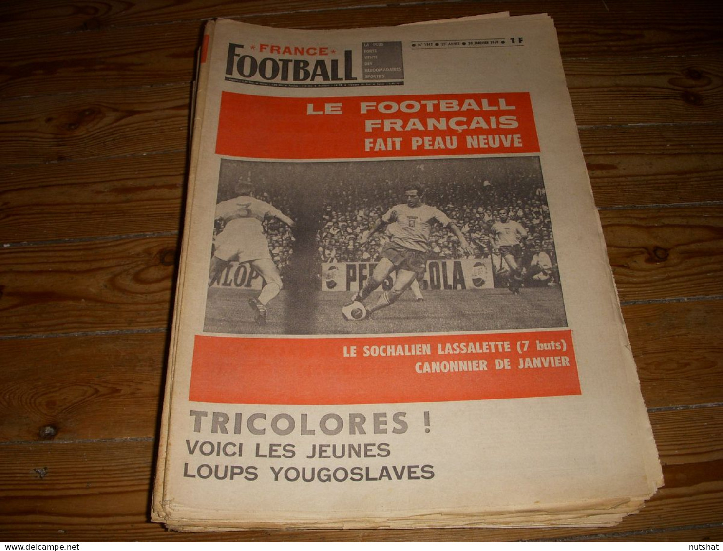 FRANCE FOOTBALL 1142 30.01.1968 FOOT YOUGOSLAVE SEDAN FOOT CONGO Salif KEITA - Andere & Zonder Classificatie