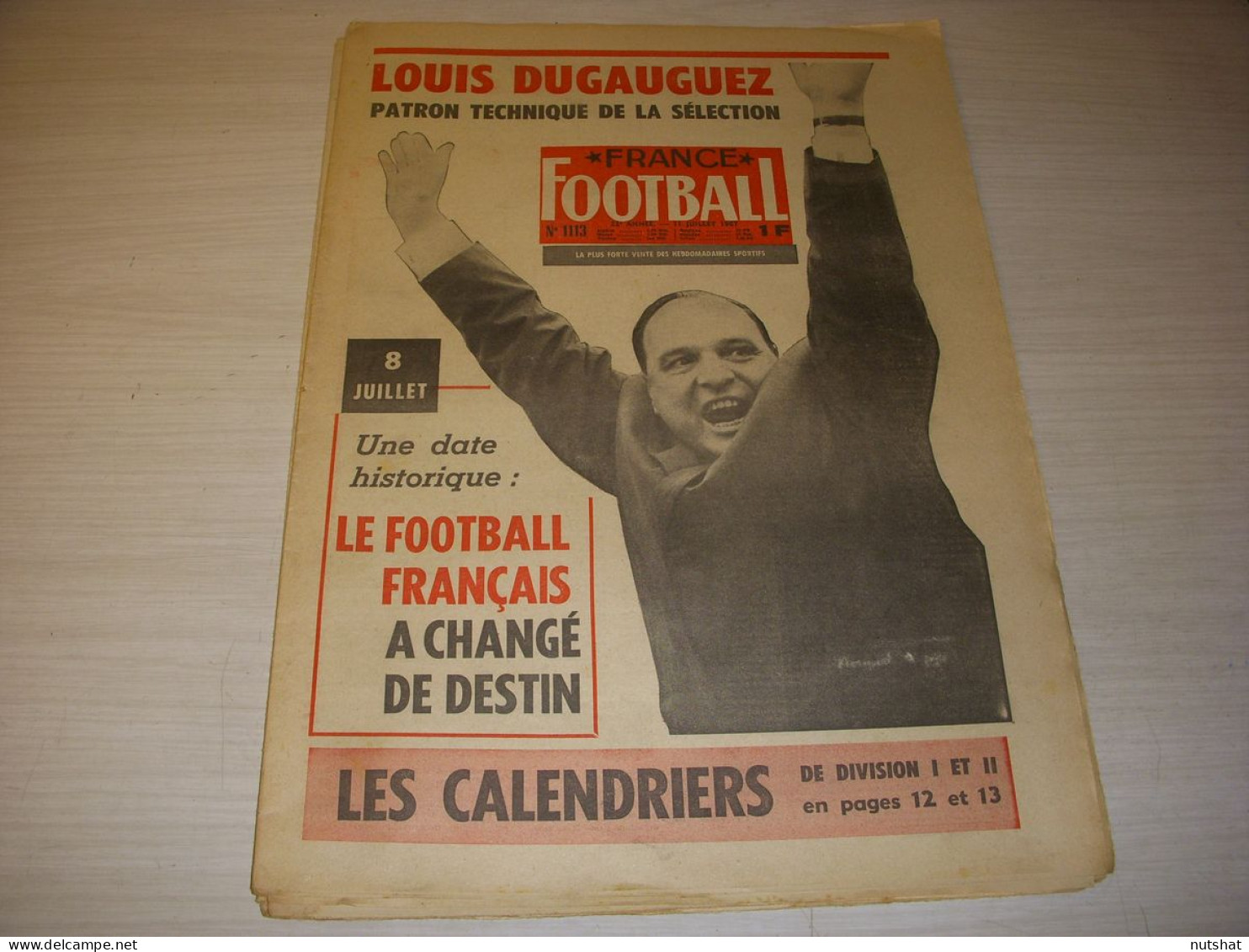 FRANCE FOOTBALL 1113 11.07.1967 George BOULOGNE DUGAUGUEZ FOOT AMERICAIN EUSEBIO - Autres & Non Classés