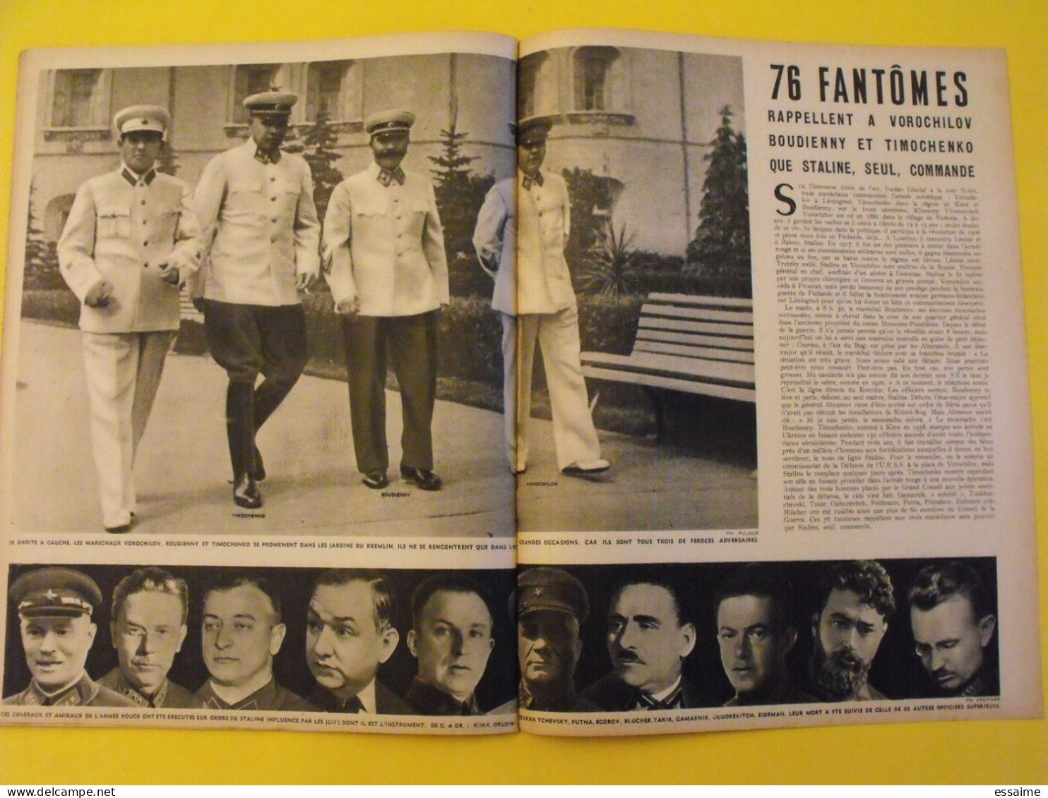 6 revues La semaine de 1941. actualités guerre. photos collaboration iran pagnol laval turquie tatoué giono ukraine