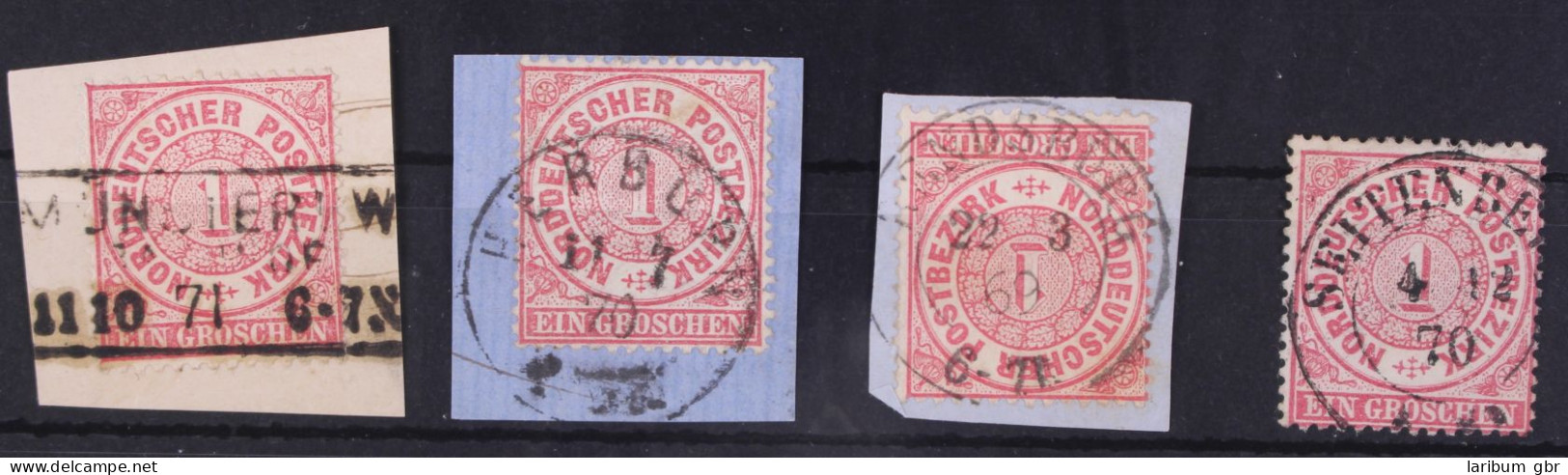 Nordeutscher Bund 16 (4x) Gestempelt Stempellot, U.a. Herburn #GA345 - Used