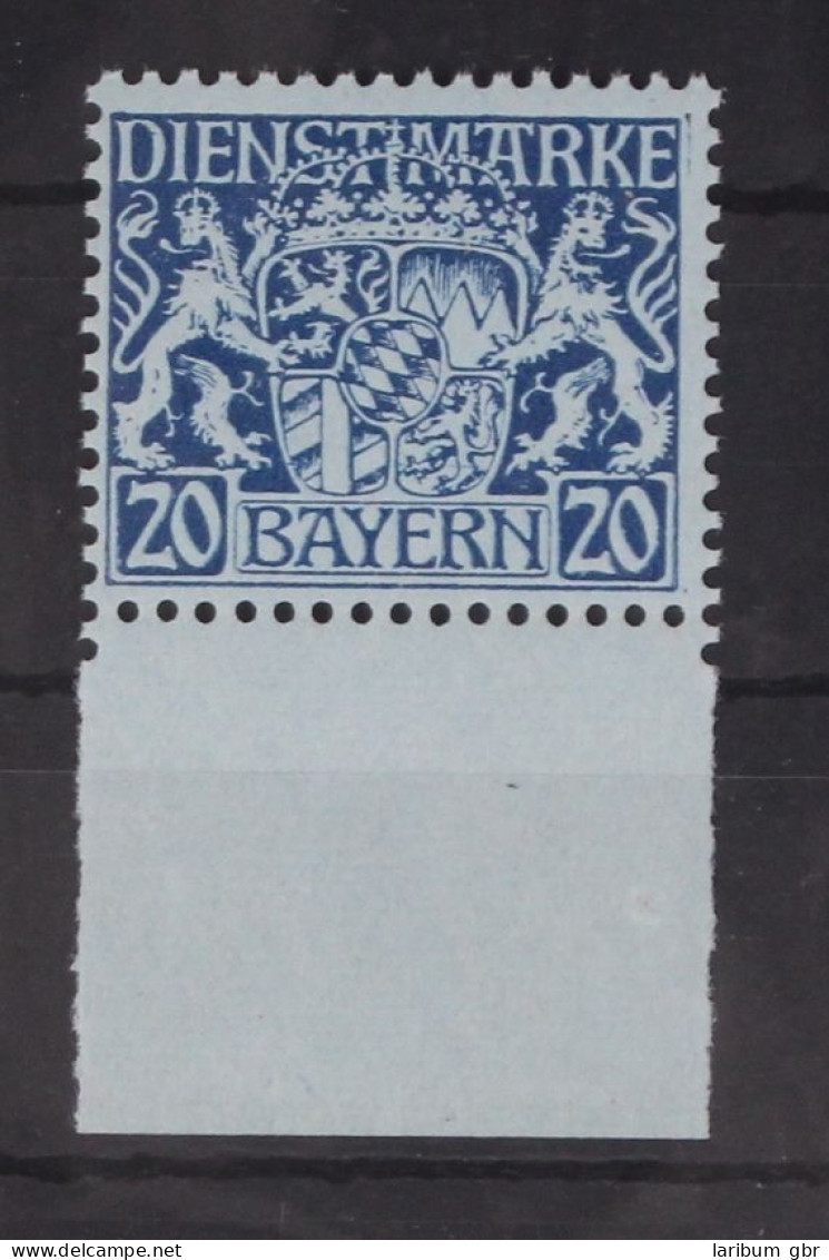 Bayern Dienstmarken 20 Postfrisch Vom Unterrand #GM107 - Ungebraucht
