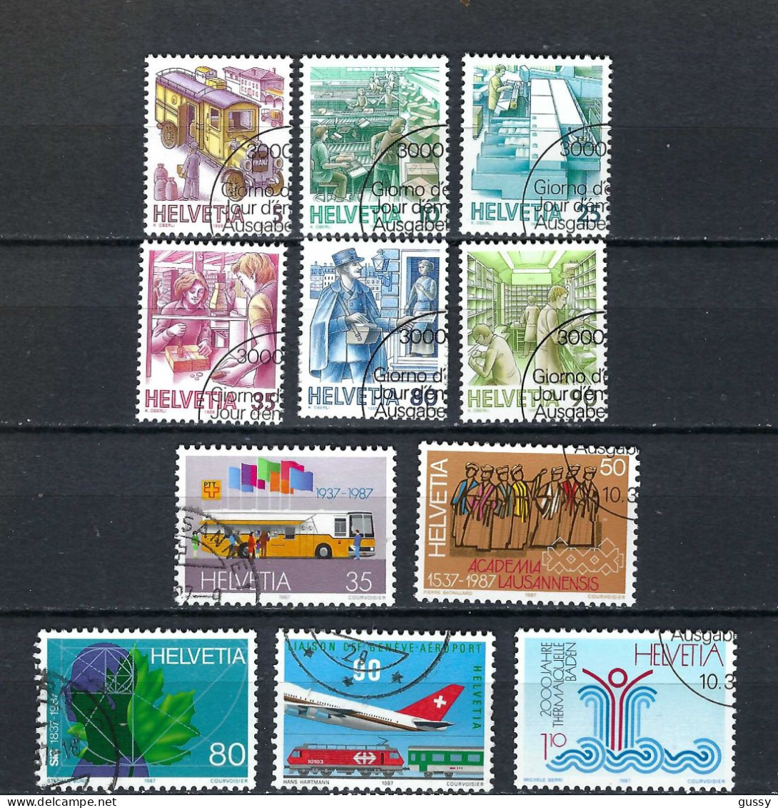 SUISSE 1986: Lot D'oblitérés - Usados