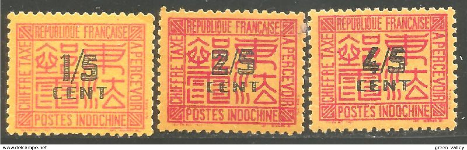 379 Indochine Taxe 1931 MH * Neuf (f3-CHI-79) - Unused Stamps