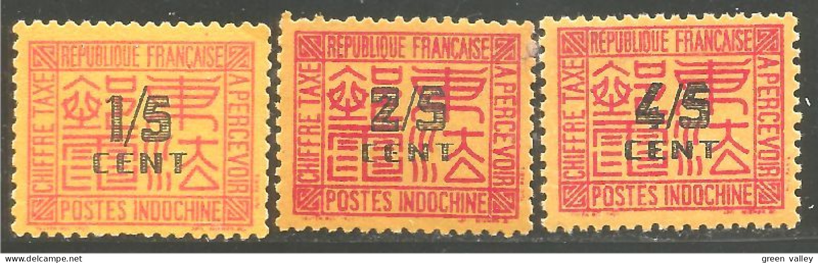 379 Indochine Taxe 1931 MH * Neuf (f3-CHI-79) - Neufs