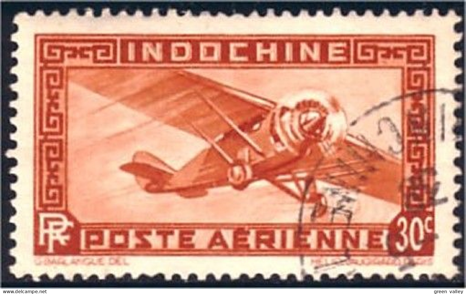 379 Indochine 30c Avion Airplane Fleugzug Aereo 1949 (f3-CHI-57) - Aerei