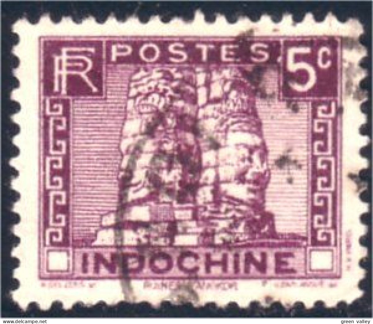 379 Indochine Temple D'Angkor (f3-CHI-64) - Used Stamps