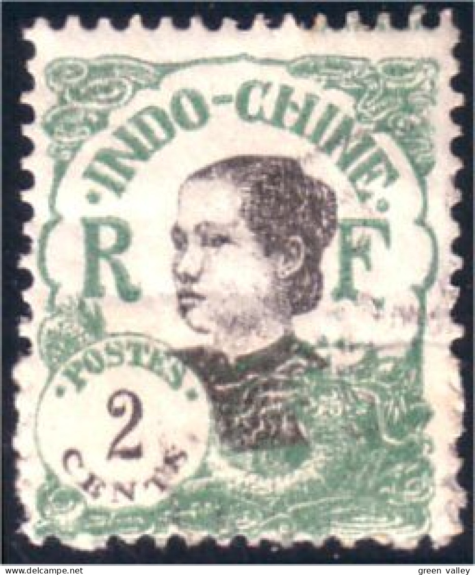 379 Indochine 2c Annamite (f3-CHI-29) - Used Stamps