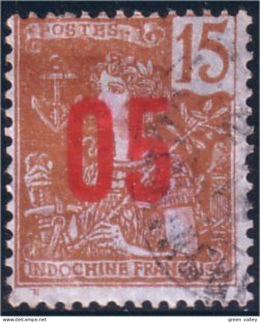 379 Indochine 05 Sur 15c (f3-CHI-26) - Used Stamps