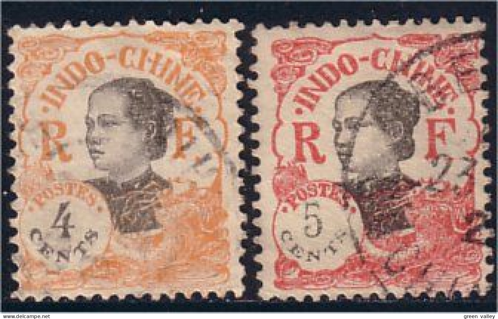 379 Indochine 4 Cents 5 Cents (f3-CHI-16) - Gebruikt