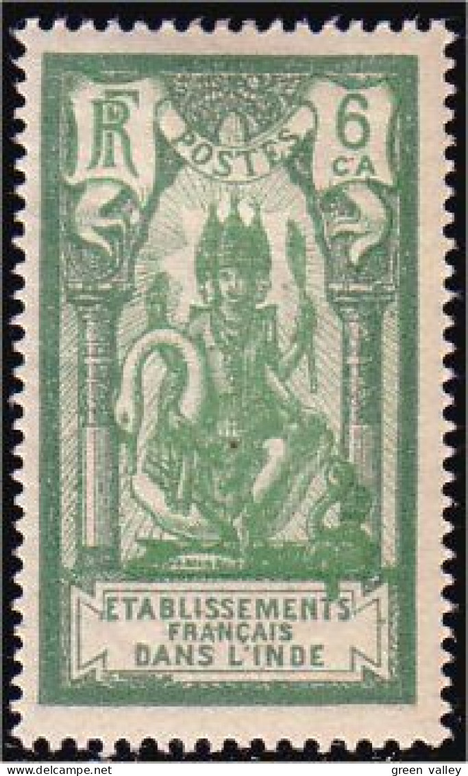 378 Inde Francaise 6 Ca MH * Neuf (f3-EIN-47) - Neufs