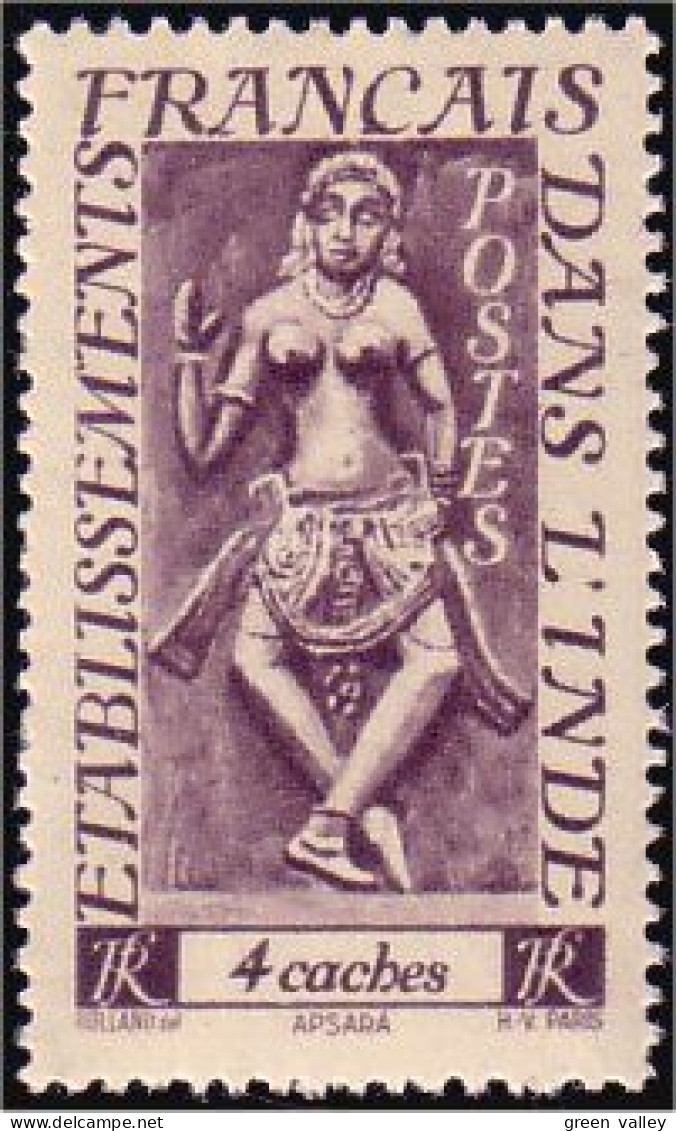 378 Inde Francaise 4 Ca MH * Neuf (f3-EIN-76) - Ungebraucht