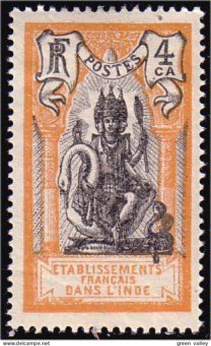 378 Inde Francaise 4 Ca MH * Neuf (f3-EIN-46) - Neufs