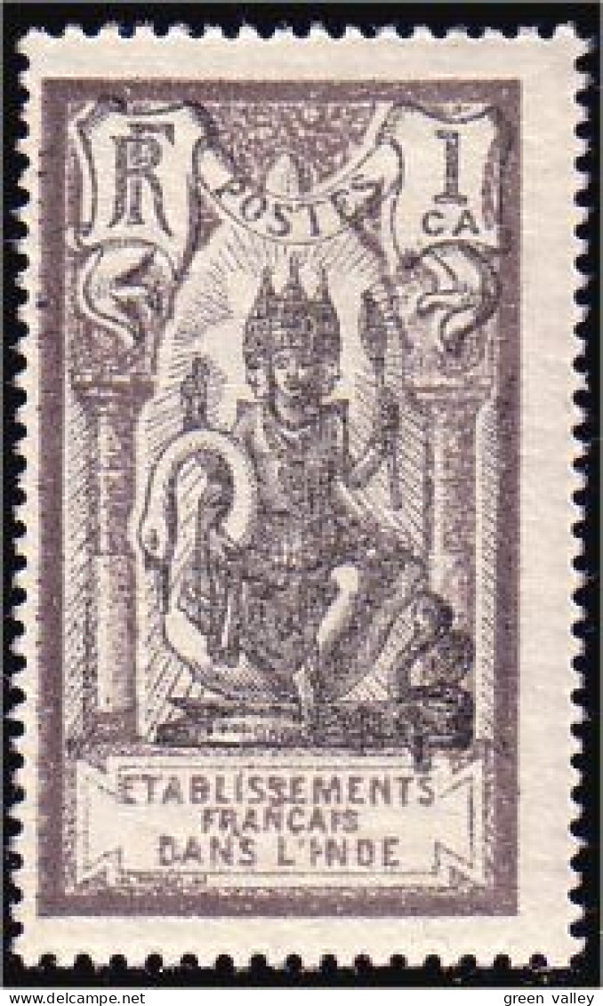 378 Inde Francaise 1 Ca MH * Neuf (f3-EIN-43) - Ungebraucht