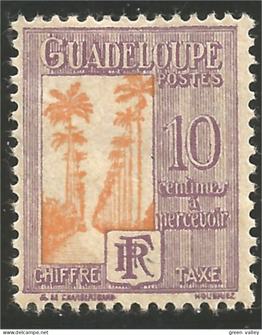 377 Guadeloupe Arbres Cocotiers Coconut Trees Coco Koko MH * Neuf (f3-GUA-57) - Arbres