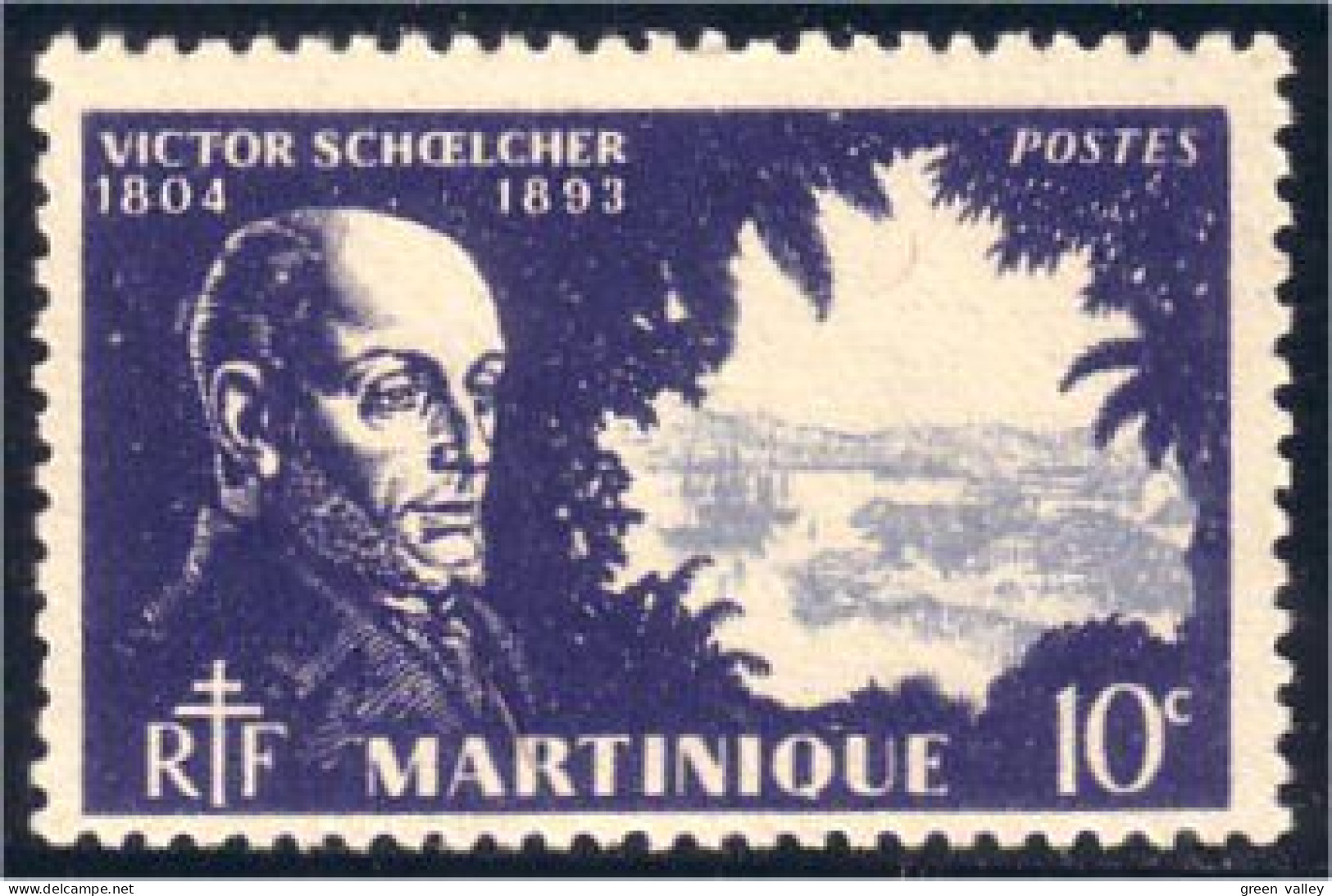 377 Martinique 10c Schoelcher MH * Neuf (f3-GUA-22) - Neufs
