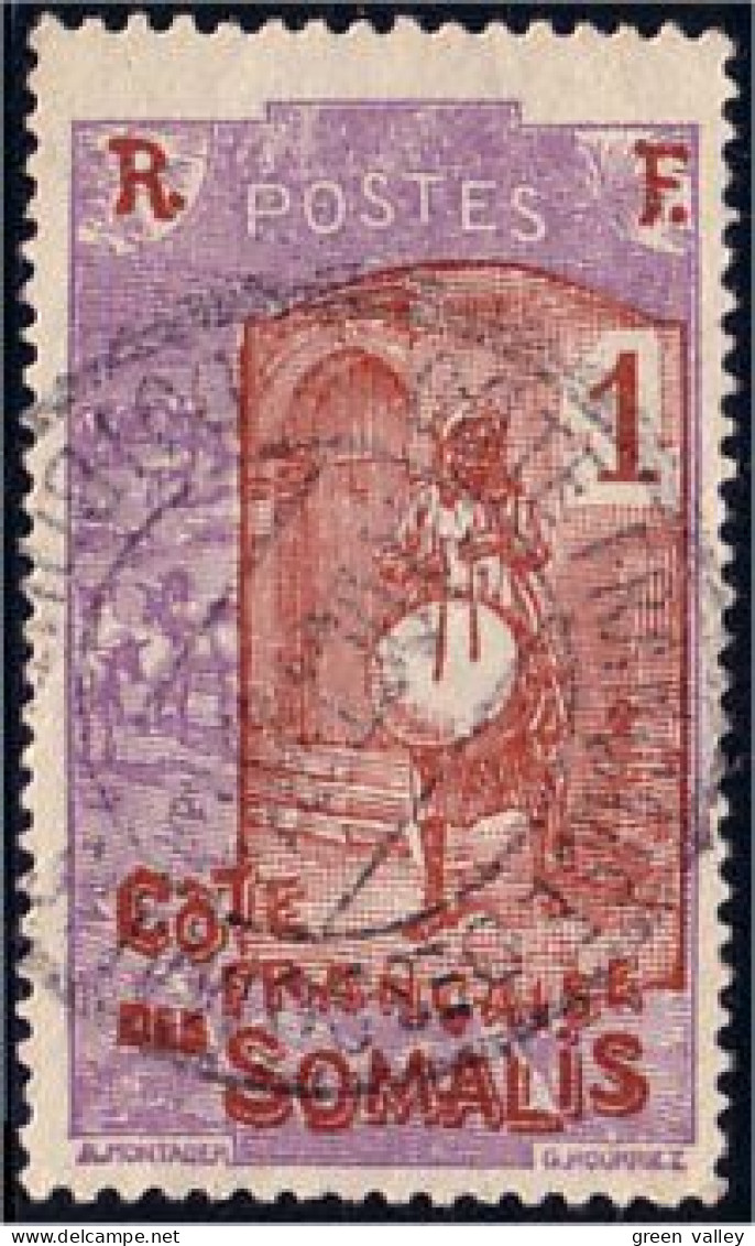 375 Cote Des Somalis Musicien Musician (f3-CDS-27) - Used Stamps