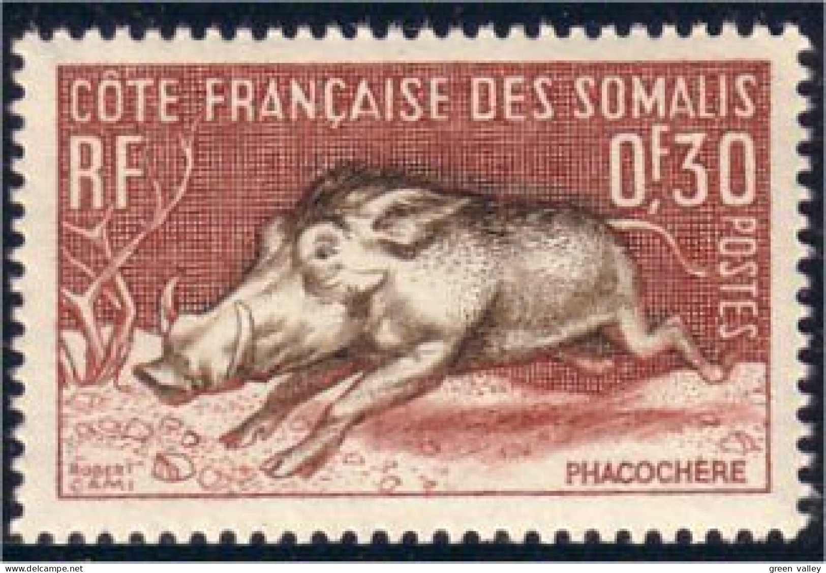 375 Cote Des Somalis Cochon Pig Warthog Phacochere MH * Neuf (f3-CDS-15c) - Gibier