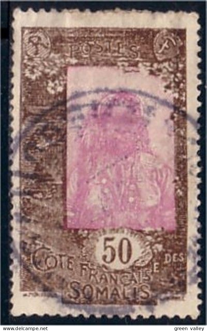 375 Cote Des Somalis 50c 1916 (f3-CDS-12) - Gebruikt