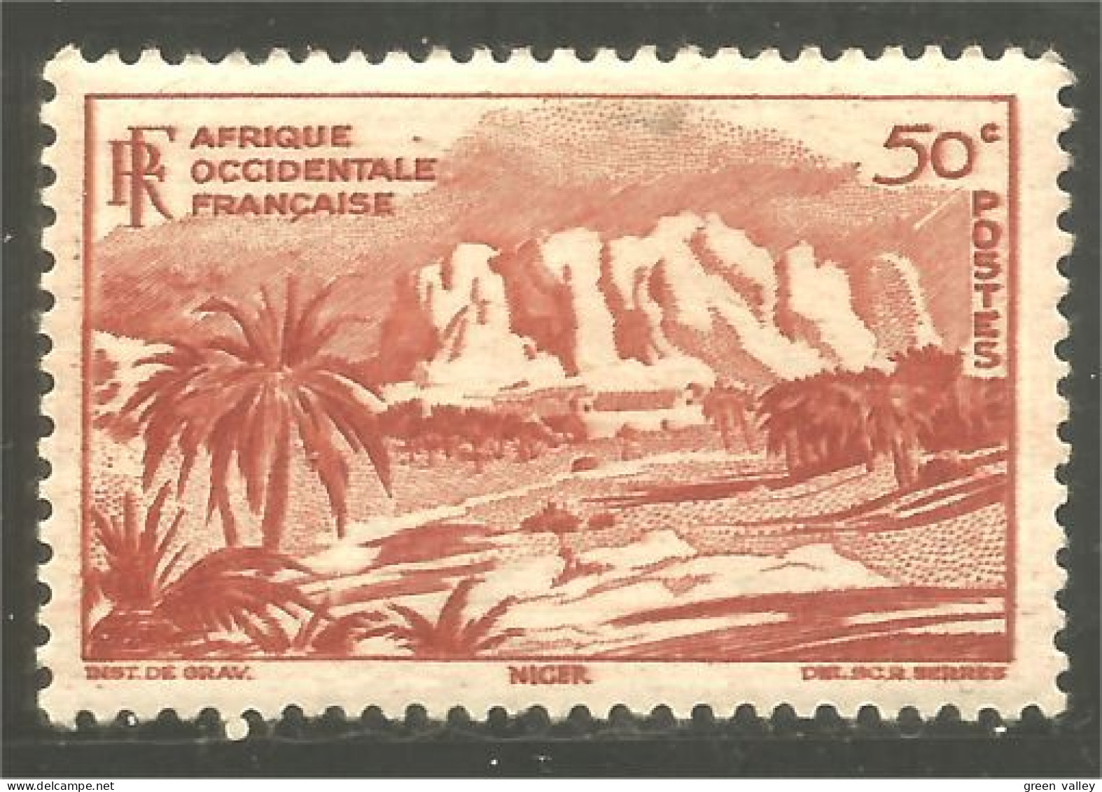 372 AOF Montagnes Niger Mountains MH * Neuf (f3-AEF-387) - Nuovi